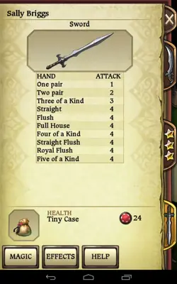 Sword and Poker android App screenshot 3